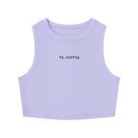 Women's Tight Crewneck Crop Tank Top