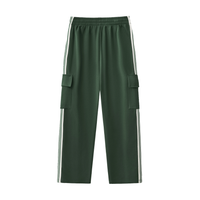 PAY THE DØLLS CARGO TRACKSUIT PANTS — Stripe Detail Fleece