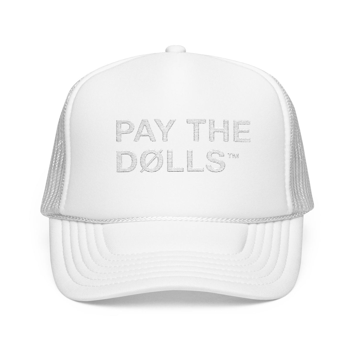 PAY THE DØLLS TRUCKER HAT — Embroidered Mesh Cap