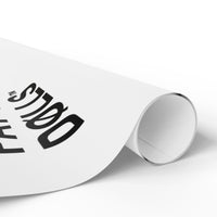 PAY THE DØLLS GIFT WRAP — Black Typography Paper