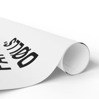 PAY THE DØLLS GIFT WRAP — Black Typography Paper