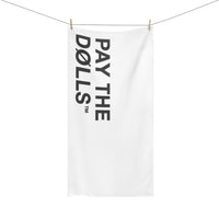PAY THE DØLLS BEACH TOWEL — Minimalist Logo Edition