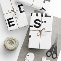 PAY THE DØLLS GIFT WRAP — Black Typography Paper