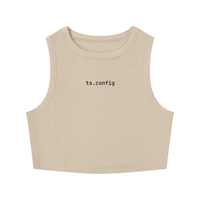Women's Tight Crewneck Crop Tank Top