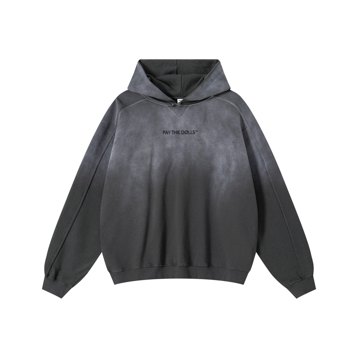 480GSM Vintage Washed Heavyweight Sweatshirt Vintage Dark Grey