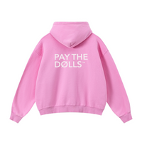 355GSM Drop Shoulder Heavyweight Washed Boxyfit Fleece Hoodie Vintage Peach Pink
