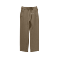 345GSM Thermal Fleece Relaxed Straight Sweatpants Caramel
