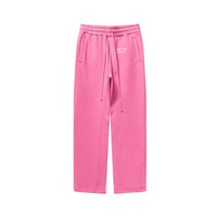 345GSM Thermal Fleece Relaxed Straight Sweatpants Beige