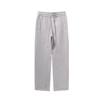 345GSM Thermal Fleece Relaxed Straight Sweatpants Cement Gray