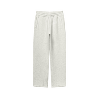 345GSM Thermal Fleece Relaxed Straight Sweatpants Oatmeal Gray