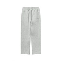 345GSM Thermal Fleece Relaxed Straight Sweatpants Heathered Gray