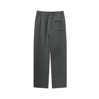 345GSM Thermal Fleece Relaxed Straight Sweatpants Dark Gray