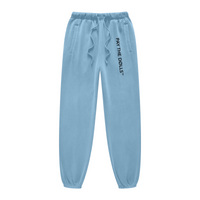 400GSM Fleece-Lined Washed Tracksuit Relaxed Fit Sky Blue