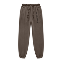 400GSM Fleece-Lined Washed Tracksuit Relaxed Fit Coffee Brown