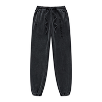 400GSM Fleece-Lined Washed Tracksuit Relaxed Fit Snow Wash Grey