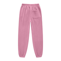 400GSM Fleece-Lined Washed Tracksuit Relaxed Fit Fuchsia Pink