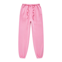 400GSM Fleece-Lined Washed Tracksuit Relaxed Fit Fuchsia Pink