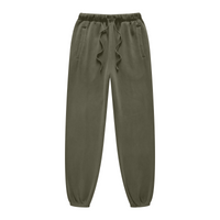 400GSM Fleece-Lined Washed Tracksuit Relaxed Fit Sage Green