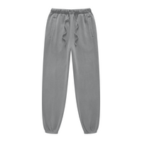 400GSM Fleece-Lined Washed Tracksuit Relaxed Fit Medium Grey
